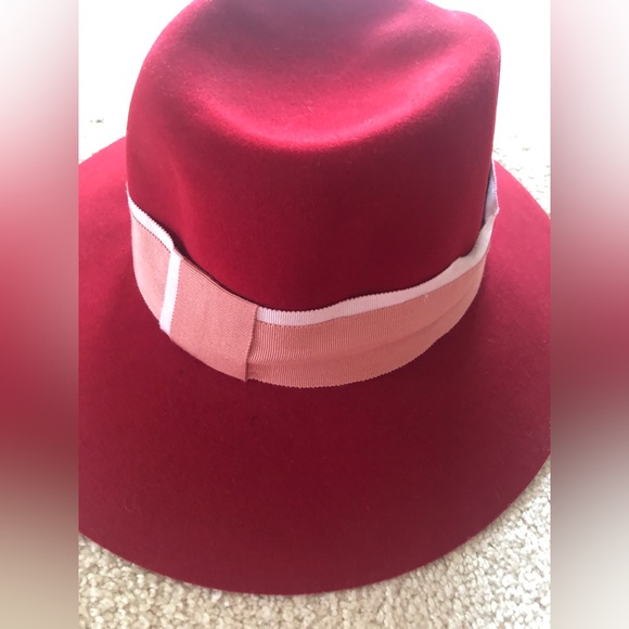 MAISON MICHEL Virgule Virginie Hat Red - Picture 3 of 6